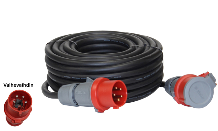 Jatkojohto16A-20m-Vaihevaihtimella