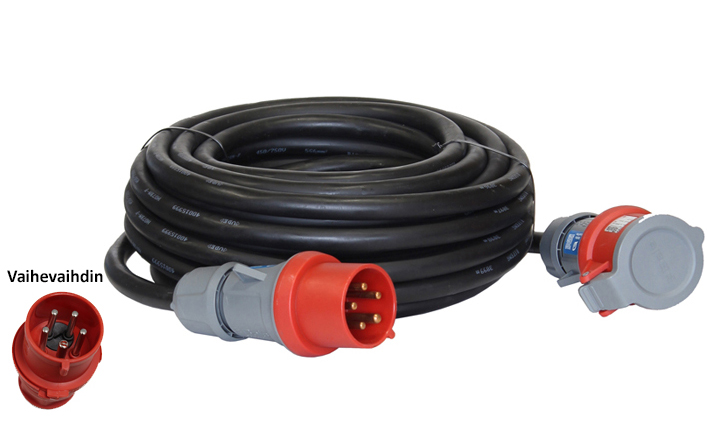 Jatkojohto32A-20m-Vaihevaihtimella